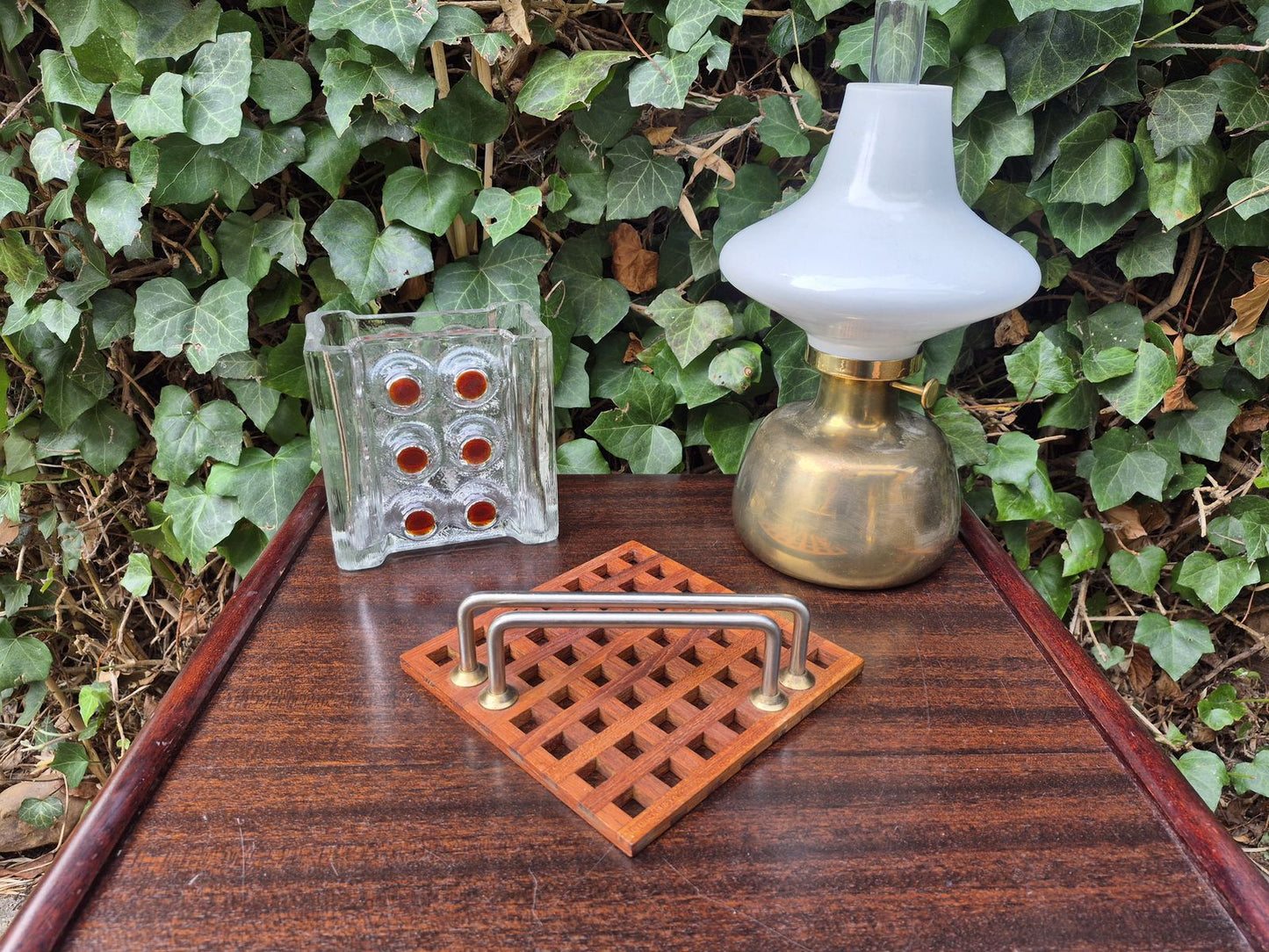 Mid-Century Trip Trap Danmark Teakholz Serviettenhalter 1970s Danish Modern Design – dänisches Vintage Design