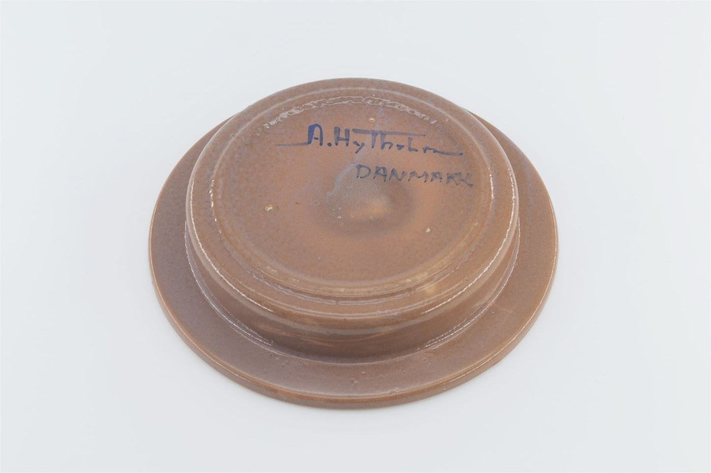 Mid-Century Allan Hytholm Dänemark Schale Studiokeramik 1970s Dänische Moderne Kunstkeramik Contemporary Art