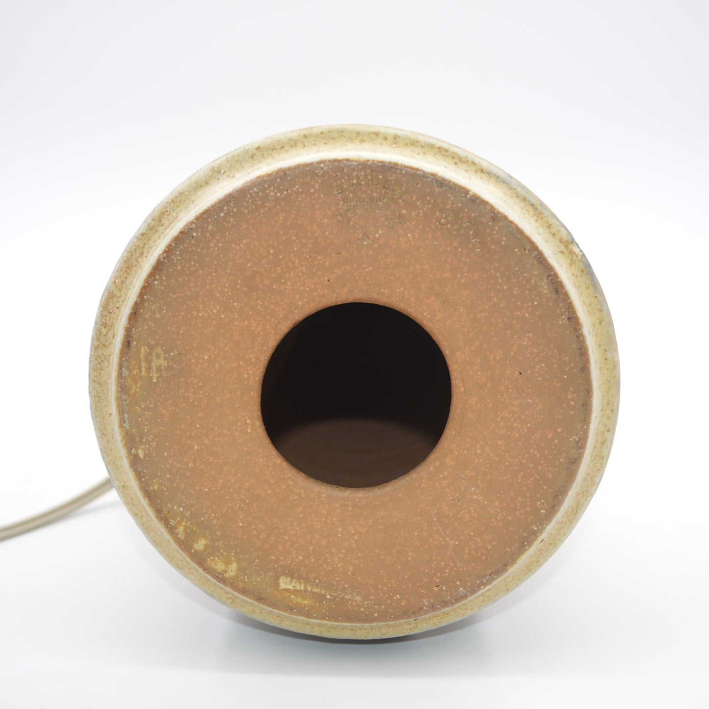 Große Søholm Stentøj Dänemark Tischlampe 3071 Einar Johansen Design 1960's Danish Mid-Century Modern Designlampe - Bornholmer Kunstkeramik