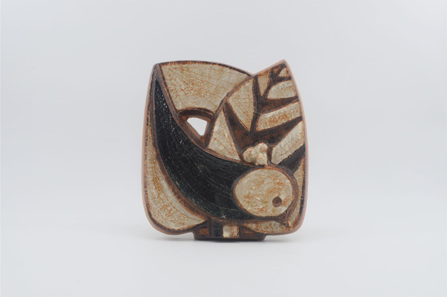 Noomi Backhausen für Søholm Stentøj Keramik Wandbild/Relief Dänemark 1960s Danish Design