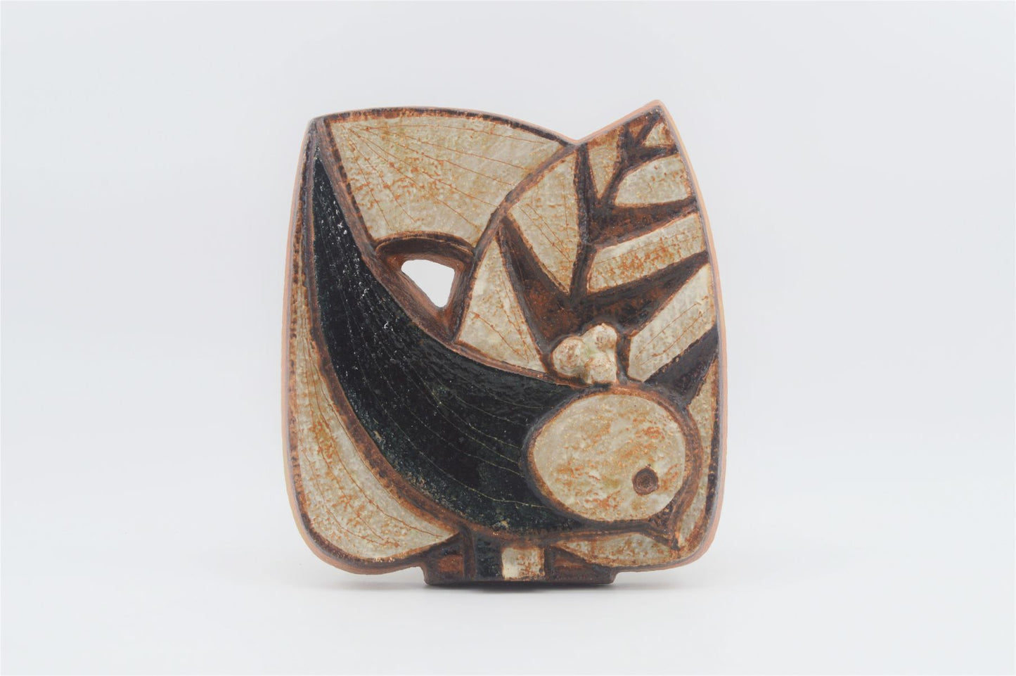 Noomi Backhausen für Søholm Stentøj Keramik Wandbild/Relief Dänemark 1960s Danish Design