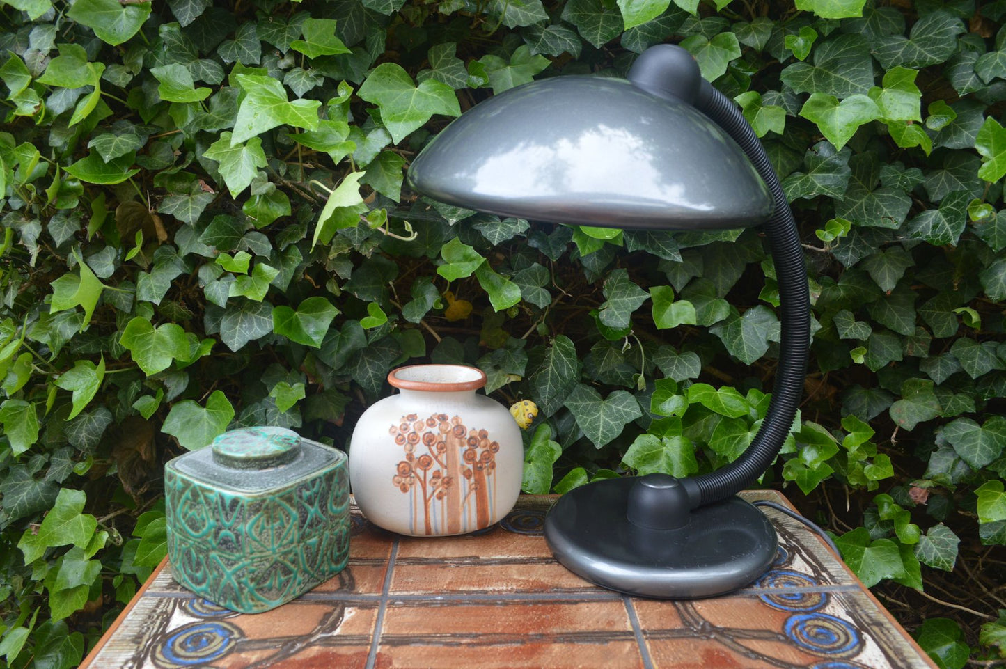 True Vintage Articulating Neck Metal Table Lamp 1970s Pop Art Design