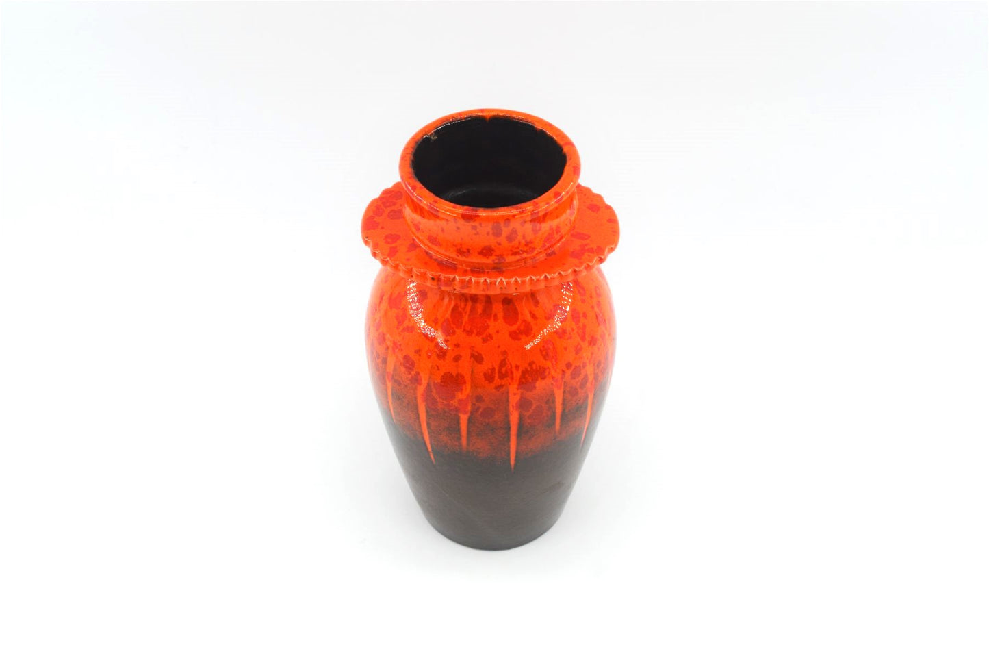 Vintage WGP Dümler & Breiden Keramik Vase 82/21 1970er Jahre Fat Lava Glasur Mid-Century Modern Pop-Art Design