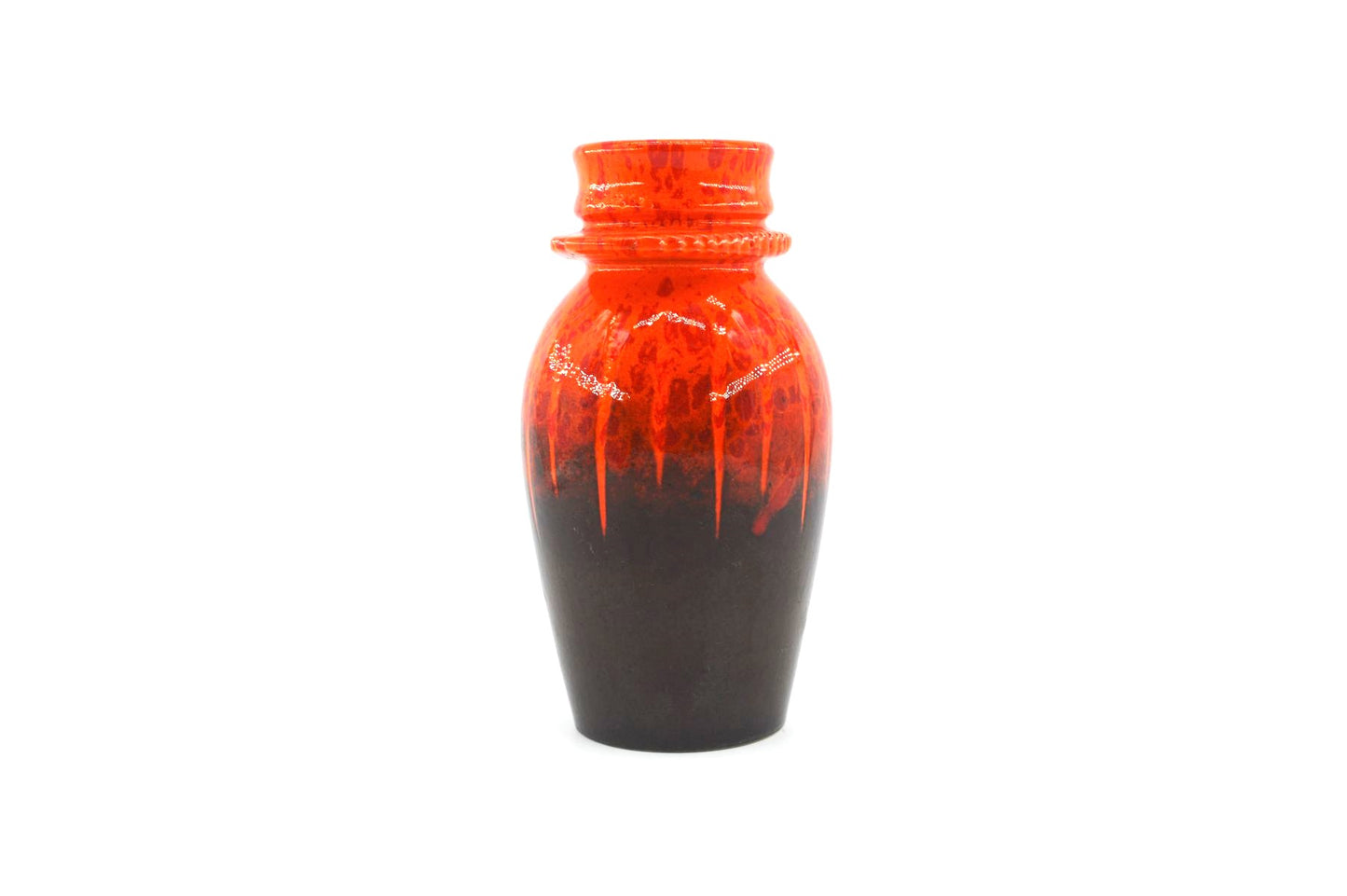Vintage WGP Dümler & Breiden Keramik Vase 82/21 1970er Jahre Fat Lava Glasur Mid-Century Modern Pop-Art Design