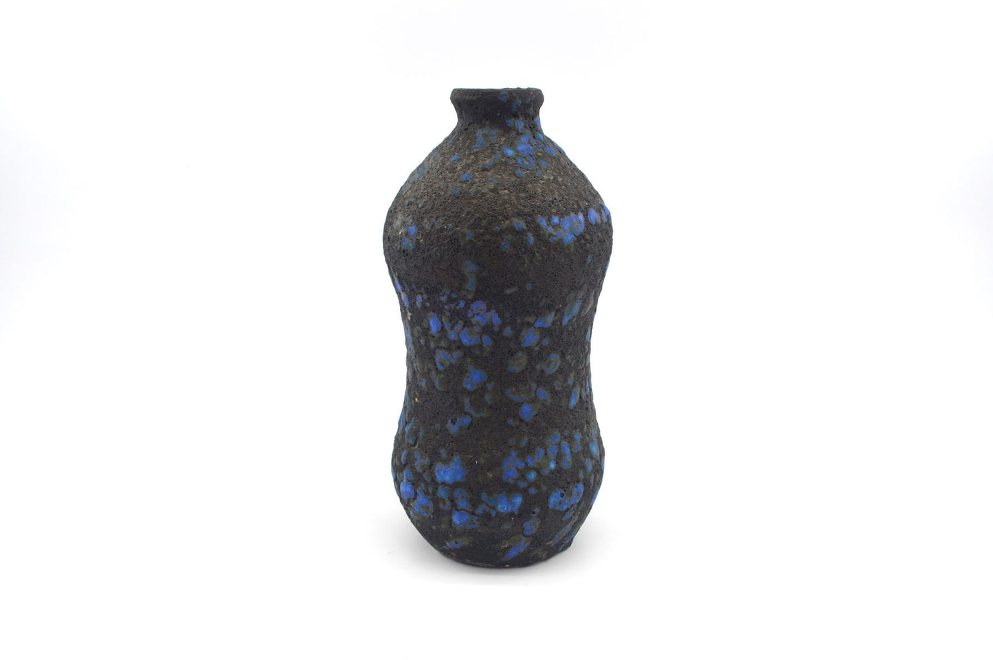Mid-Century westdeutsche Marei Keramik Fat-Lava Vase 4110 1960s WGP blaue Fat-Lava Glasur MCM Fat-Lava Design