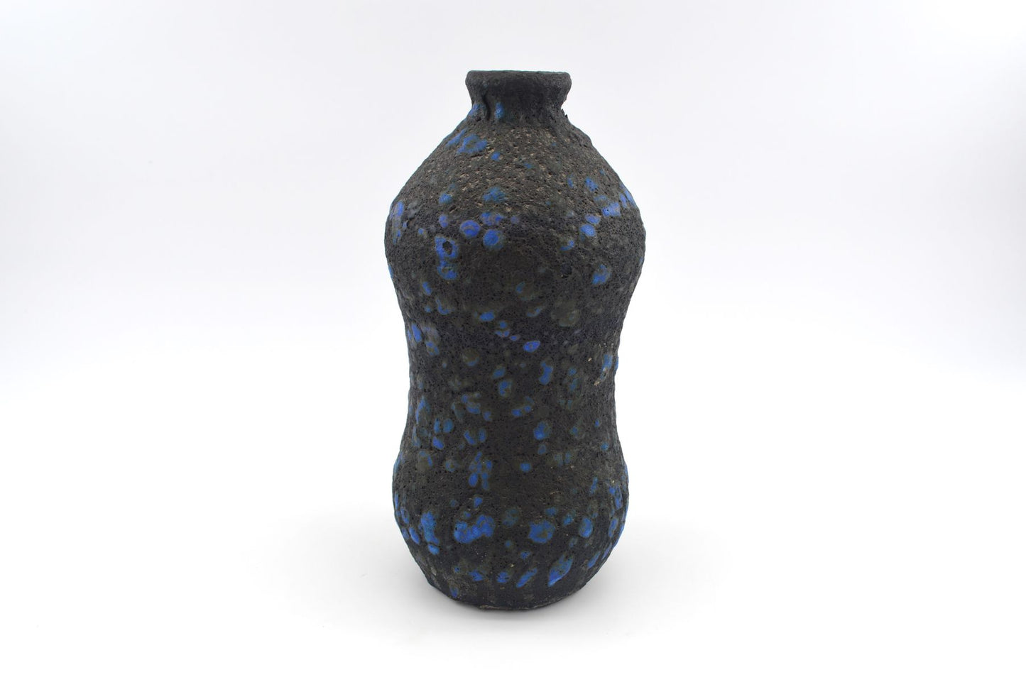 Mid-Century westdeutsche Marei Keramik Fat-Lava Vase 4110 1960s WGP blaue Fat-Lava Glasur MCM Fat-Lava Design