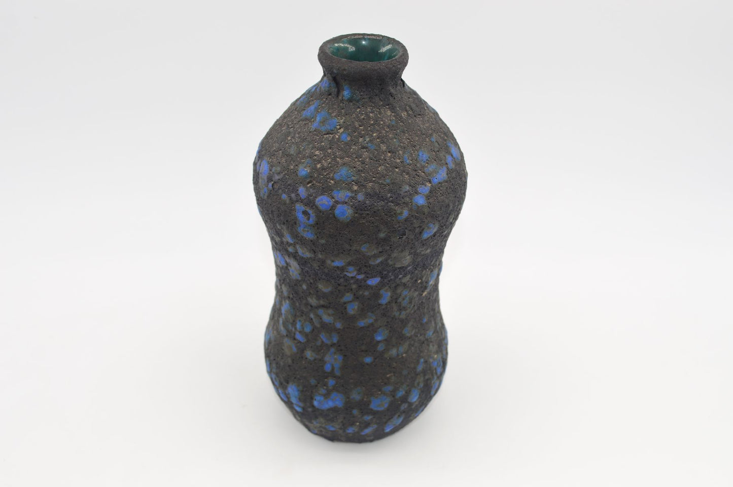 Mid-Century westdeutsche Marei Keramik Fat-Lava Vase 4110 1960s WGP blaue Fat-Lava Glasur MCM Fat-Lava Design