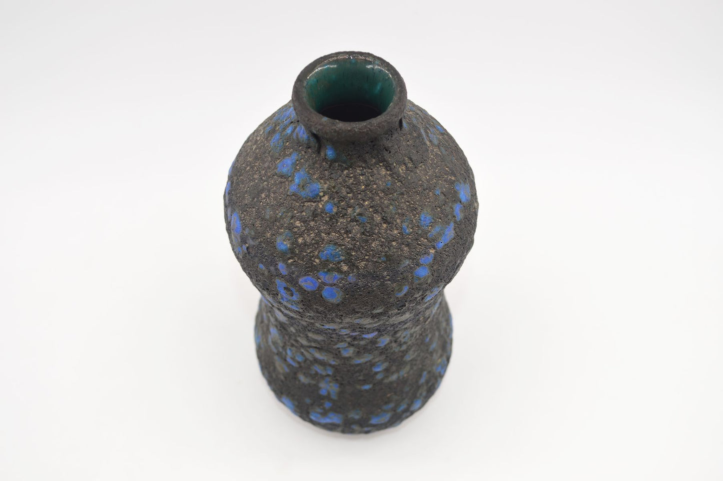 Mid-Century westdeutsche Marei Keramik Fat-Lava Vase 4110 1960s WGP blaue Fat-Lava Glasur MCM Fat-Lava Design