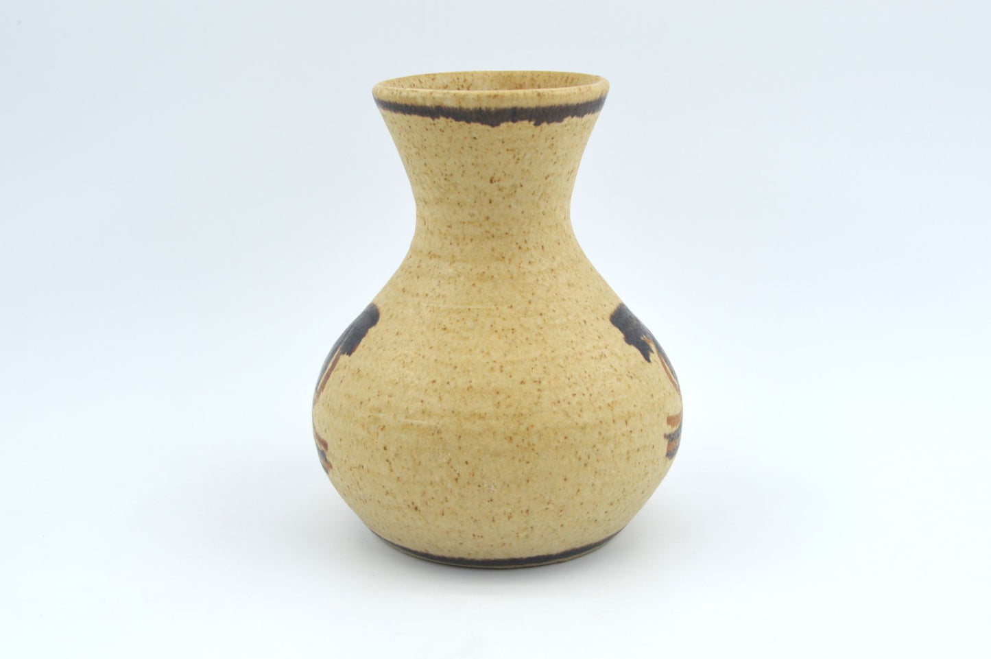 Mid-Century Bente Jessen Denmark Studiokeramik Vase 1970s Kunstkeramik