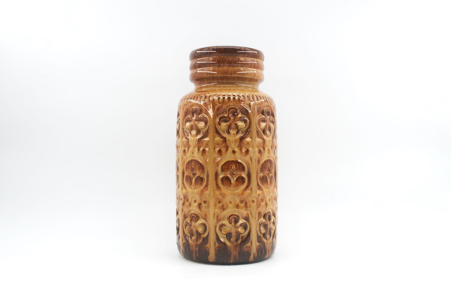 Mid-Century WGP Scheurich Keramik Vase 289-27 1970er Jahre Vintage Fat-Lava Glasur Pop-Art Bodenvase Westdeutsche Kunstkeramik