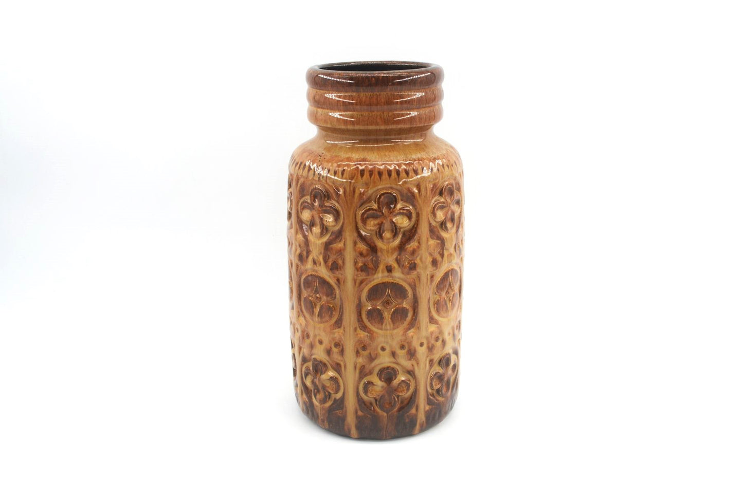 Mid-Century WGP Scheurich Keramik Vase 289-27 1970er Jahre Vintage Fat-Lava Glasur Pop-Art Bodenvase Westdeutsche Kunstkeramik