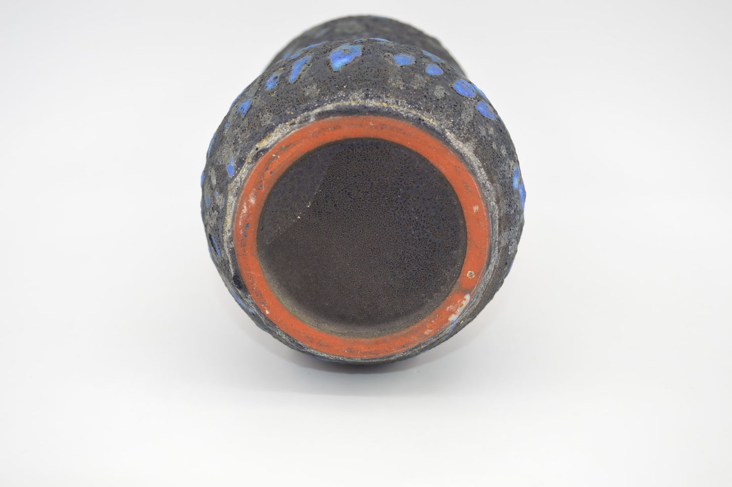 Mid-Century westdeutsche Marei Keramik Fat-Lava Vase 4110 1960s WGP blaue Fat-Lava Glasur MCM Fat-Lava Design