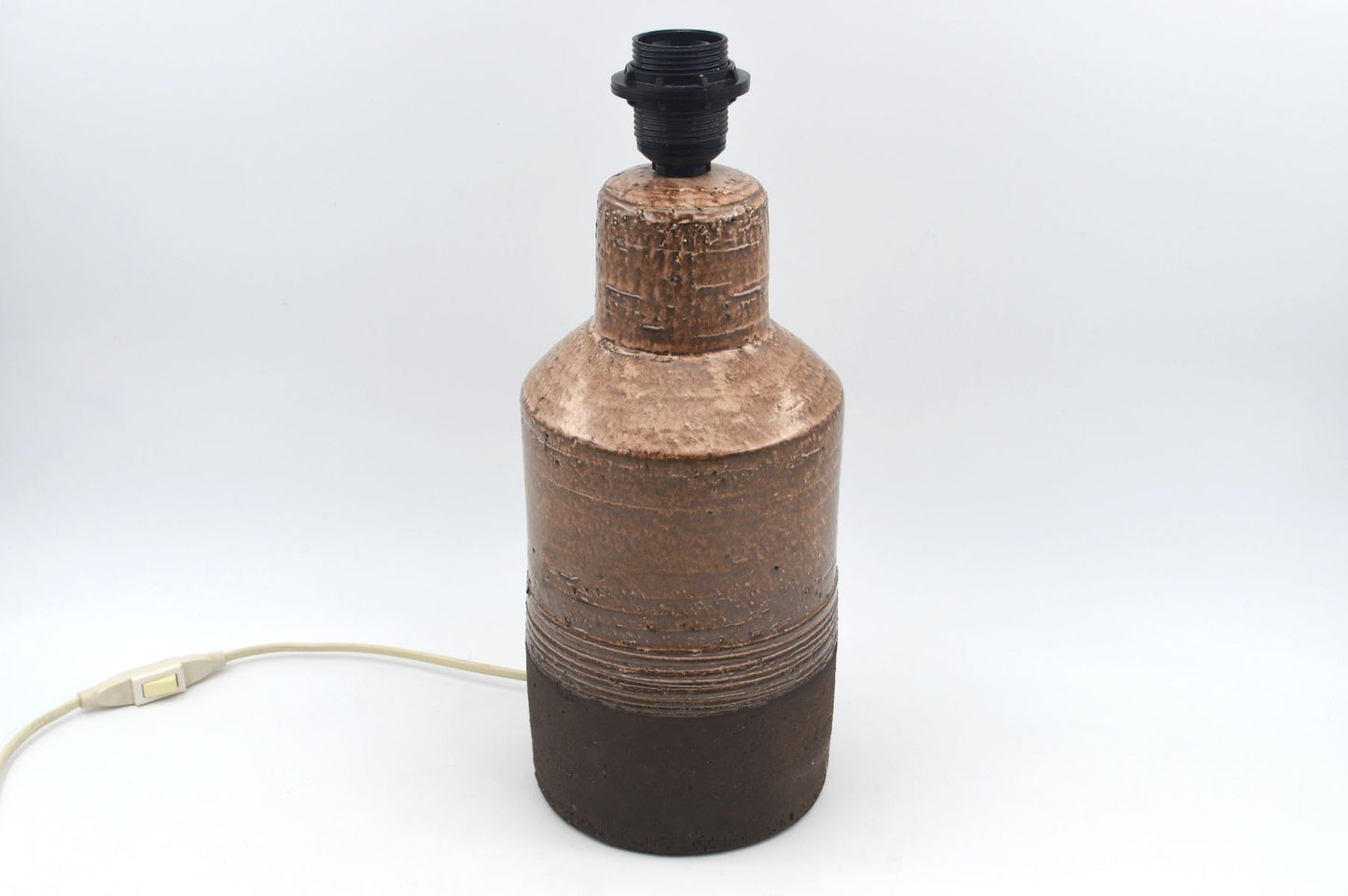 Große Robert Bentsen Danmark Studiokeramik Tischlampe 1960s MCM zeitgenössisches dänisches Brutalistisches Kunstkeramik Unikat