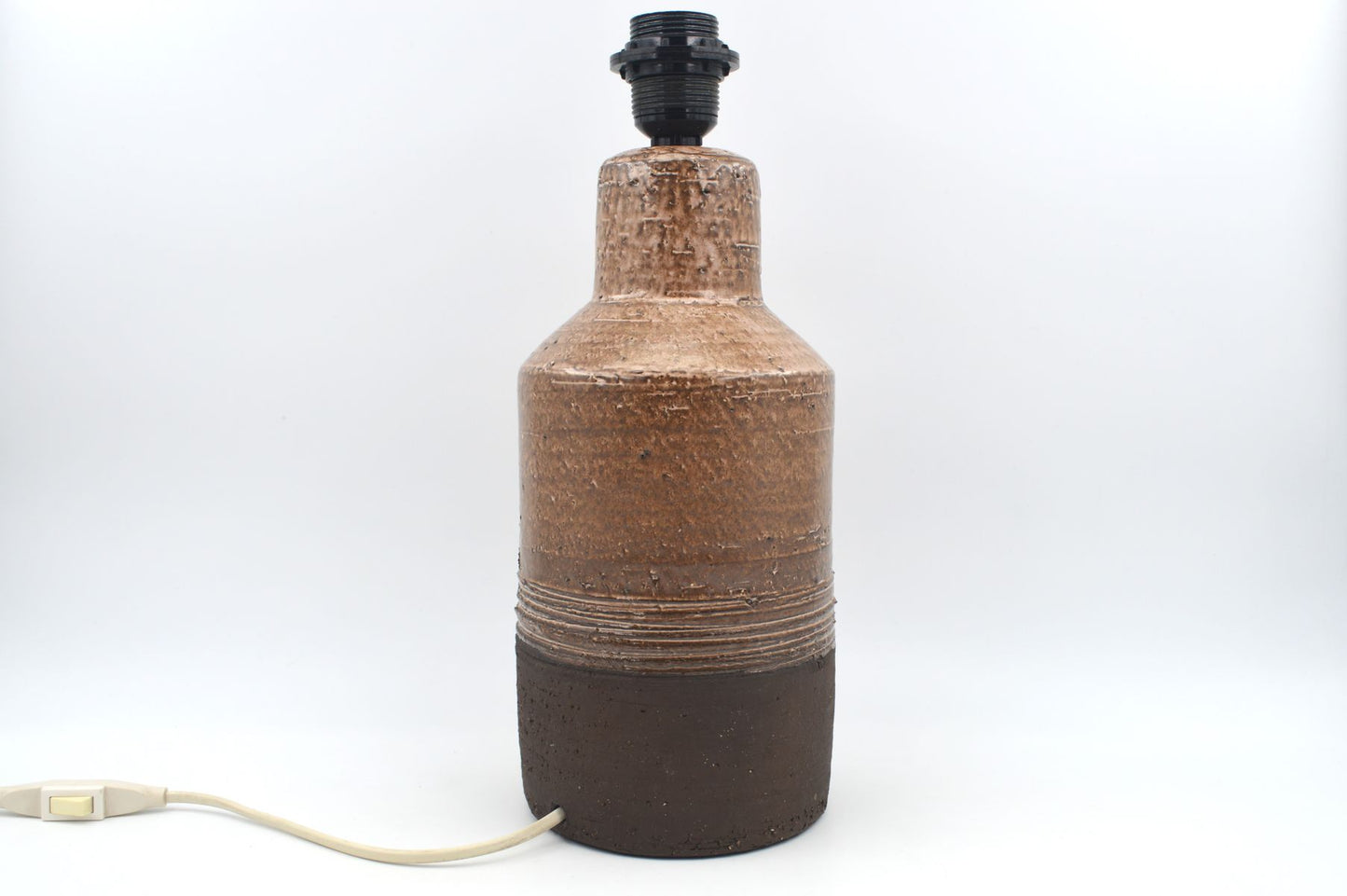 Große Robert Bentsen Danmark Studiokeramik Tischlampe 1960s MCM zeitgenössisches dänisches Brutalistisches Kunstkeramik Unikat