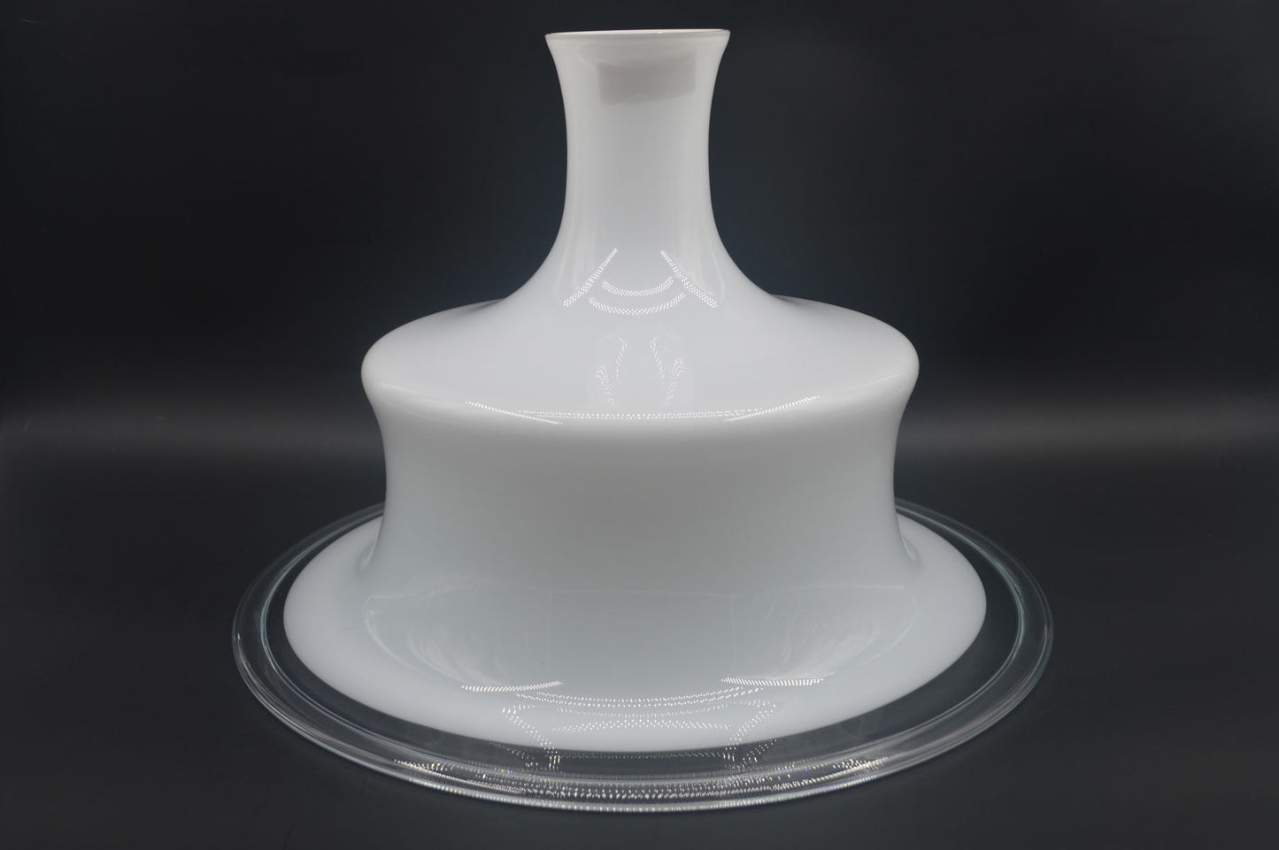 Große Michael Bang für Holmegaard Danmark Sonate M.B Pendel Mid-Century 1970s Michael Bang Design Opalglas Hängelampe – Danish Modern Designklassiker