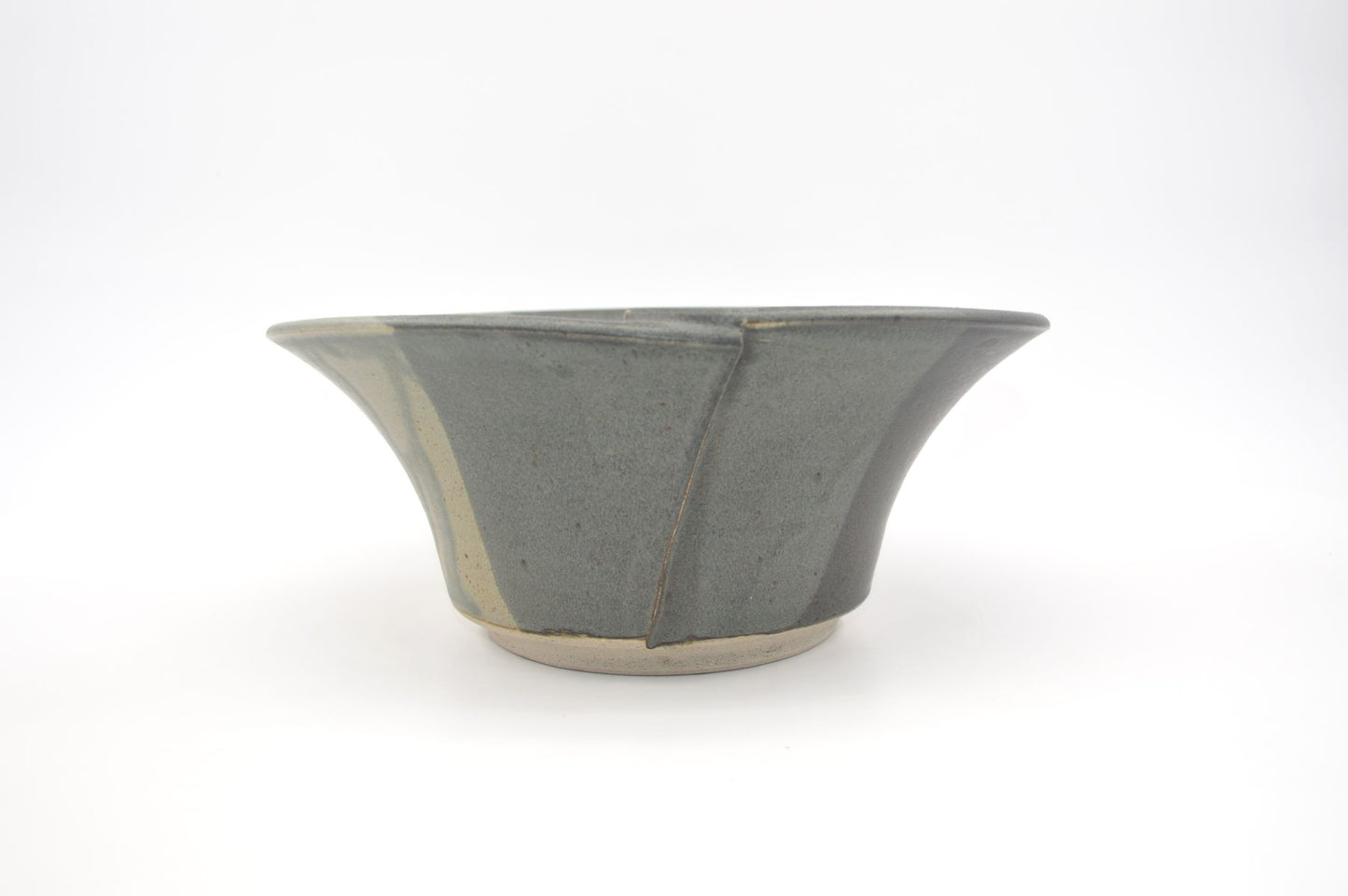 Große modernistische Aage Würtz Denmark Studiokeramik Schale – 1980s dänische moderne Mid-Century Kunstkeramik – handgearbeitete Keramikschale
