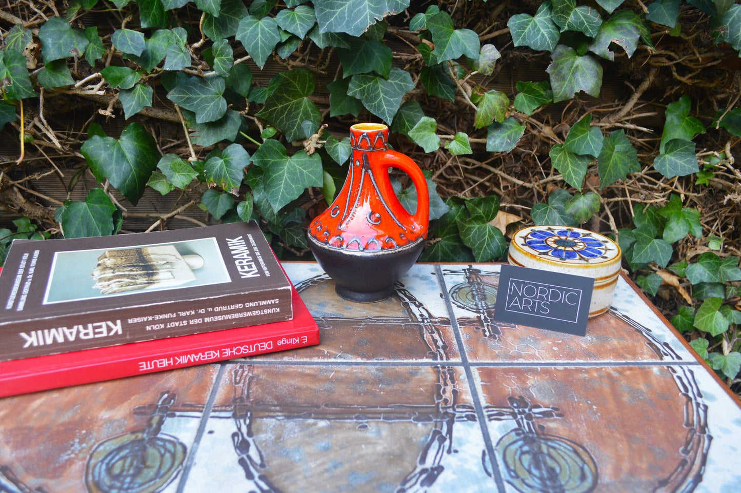 WGP Bay Keramik Fat-Lava Keramik Vase 67-17 Bodo Mans Design 1960s Westgerman Pop-Art Design