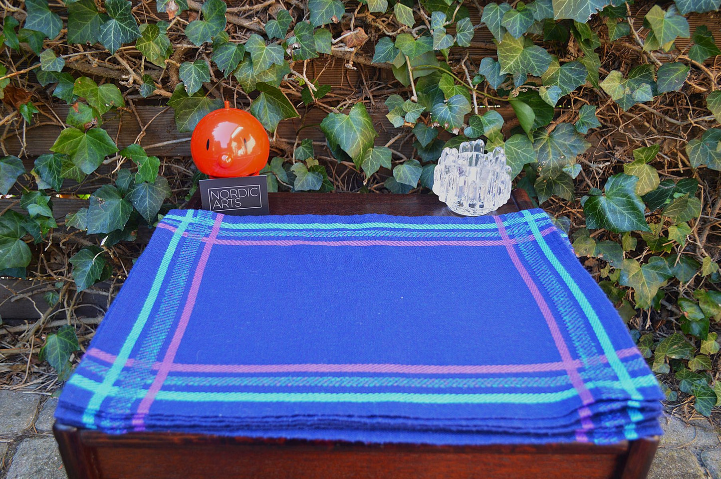 Mid-Century Schwedische Platzdecken Set von LS Sweden 1970s Mid-Century Modern Design Tischsets im Verner Panton Stil – Space Age Design