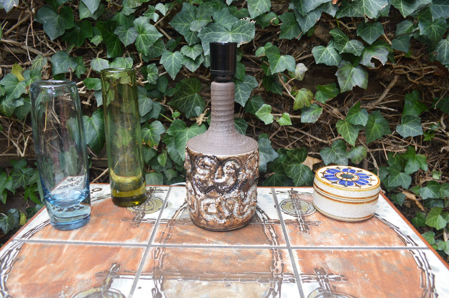 Ib Oluf Hansen Denmark organische Studiokeramik Lampe 1970s Fat-Lava Brutalismus Design