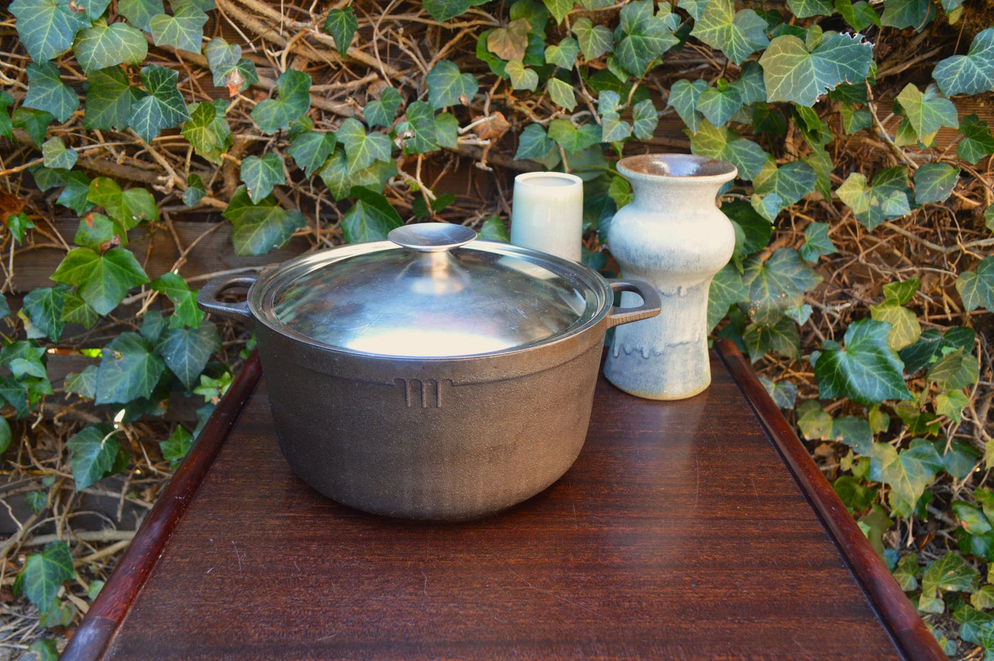 Vintage Polaris Norway Design Gusseisen Topf 4,5 Liter Norwegisches Mid-Century Gusseisen Koch-Geschirr