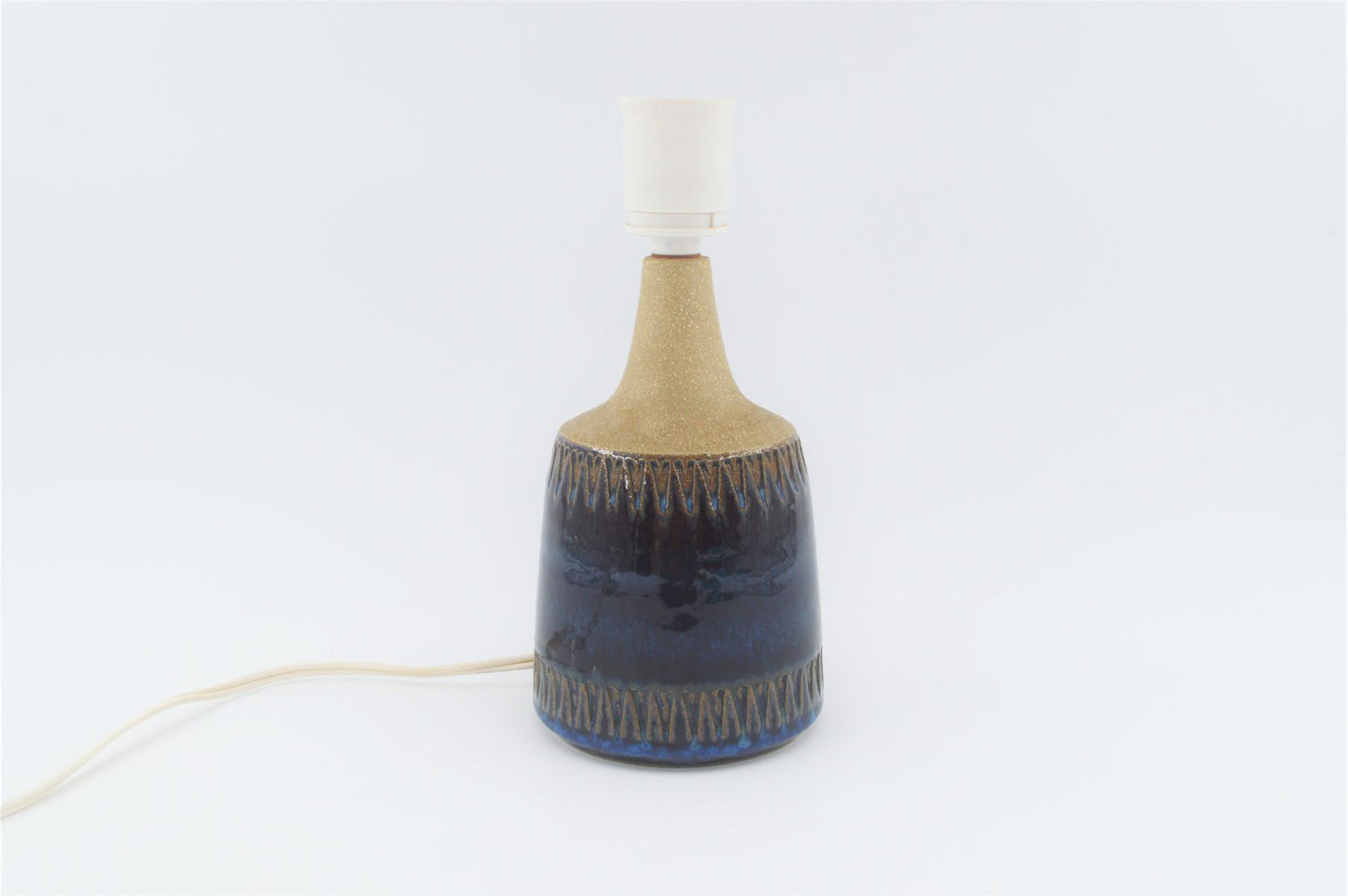 Svend Hermansen Keramik Tischlampe für Søholm Stentøj Danmark 1960s Danish Modern Design dänische Mid-Century Kunstkeramik
