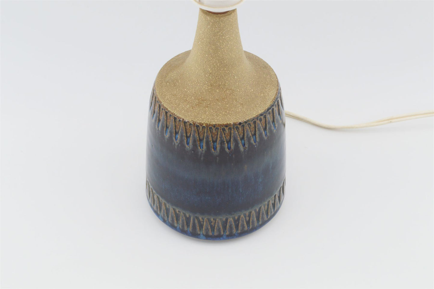 Svend Hermansen Keramik Tischlampe für Søholm Stentøj Danmark 1960s Danish Modern Design dänische Mid-Century Kunstkeramik
