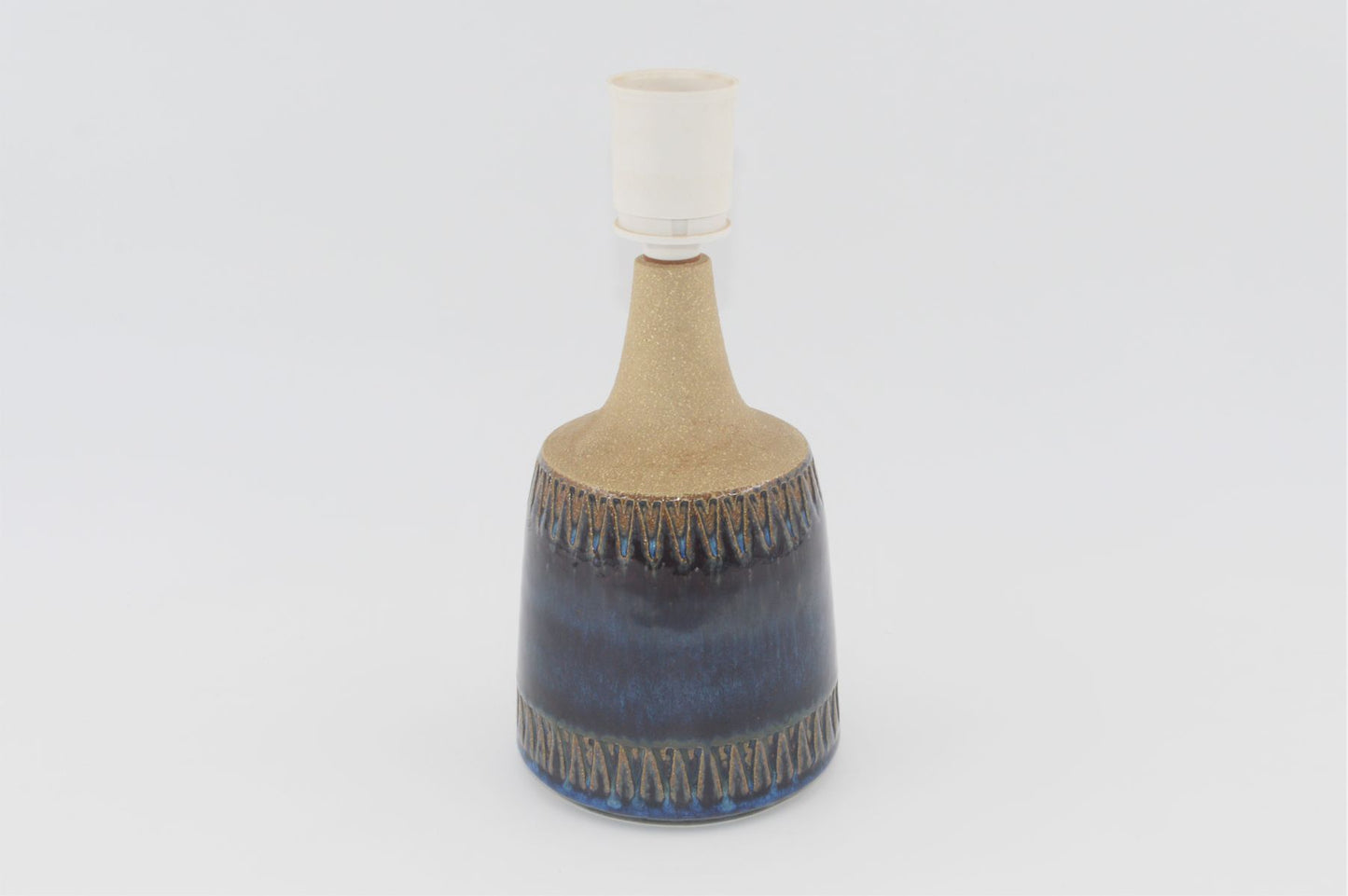 Svend Hermansen Keramik Tischlampe für Søholm Stentøj Danmark 1960s Danish Modern Design dänische Mid-Century Kunstkeramik