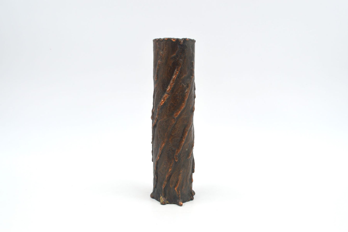 Skulpturale Mid-Century Brutalismus Bronze Vase 1960s Mid-Century Modern Brutalistische Kunst Bronze Unikat – westdeutsche Handarbeit