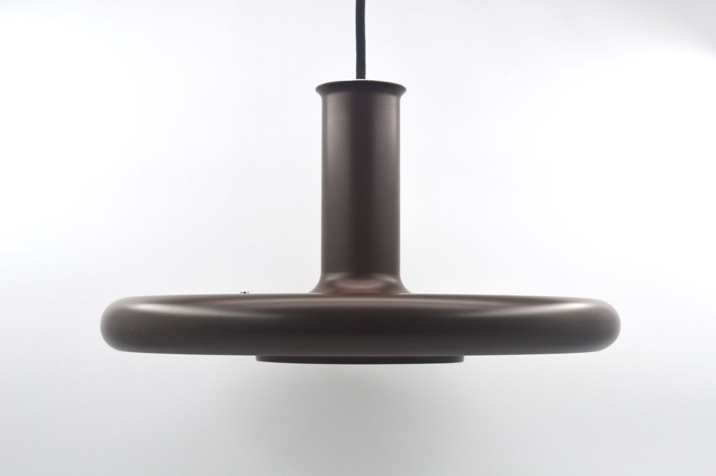 Seltene Fog & Mørup Optima Pendellampe 1970s Hans Due Design dänischer MCM-Designklassiker – seltene braune Vintage Hängelampe