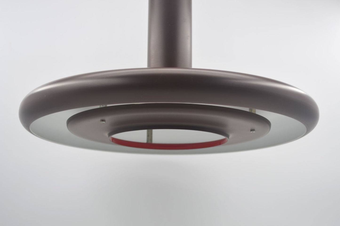 Seltene Fog & Mørup Optima Pendellampe 1970s Hans Due Design dänischer MCM-Designklassiker – seltene braune Vintage Hängelampe
