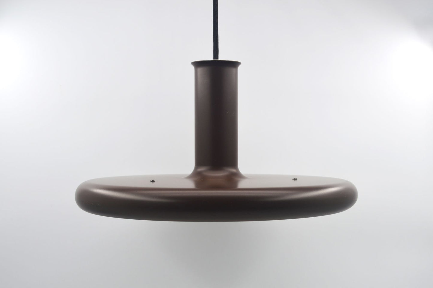 Seltene Fog & Mørup Optima Pendellampe 1970s Hans Due Design dänischer MCM-Designklassiker – seltene braune Vintage Hängelampe