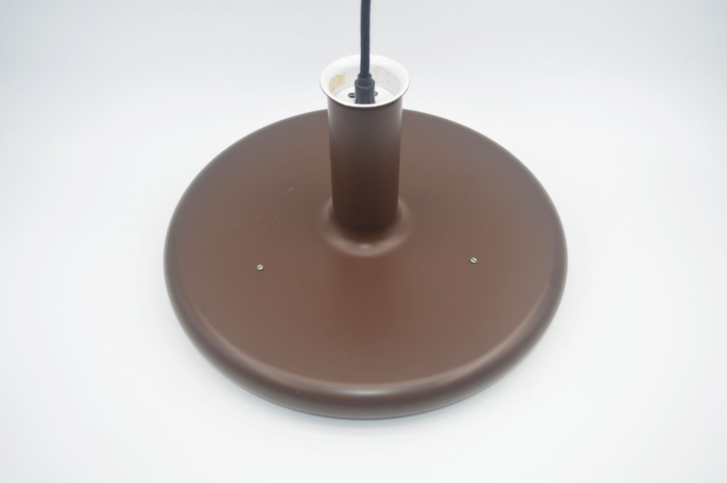 Seltene Fog & Mørup Optima Pendellampe 1970s Hans Due Design dänischer MCM-Designklassiker – seltene braune Vintage Hängelampe