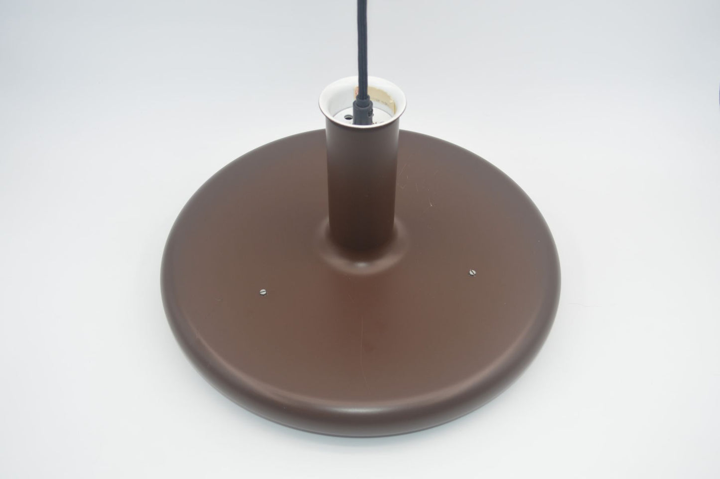 Seltene Fog & Mørup Optima Pendellampe 1970s Hans Due Design dänischer MCM-Designklassiker – seltene braune Vintage Hängelampe