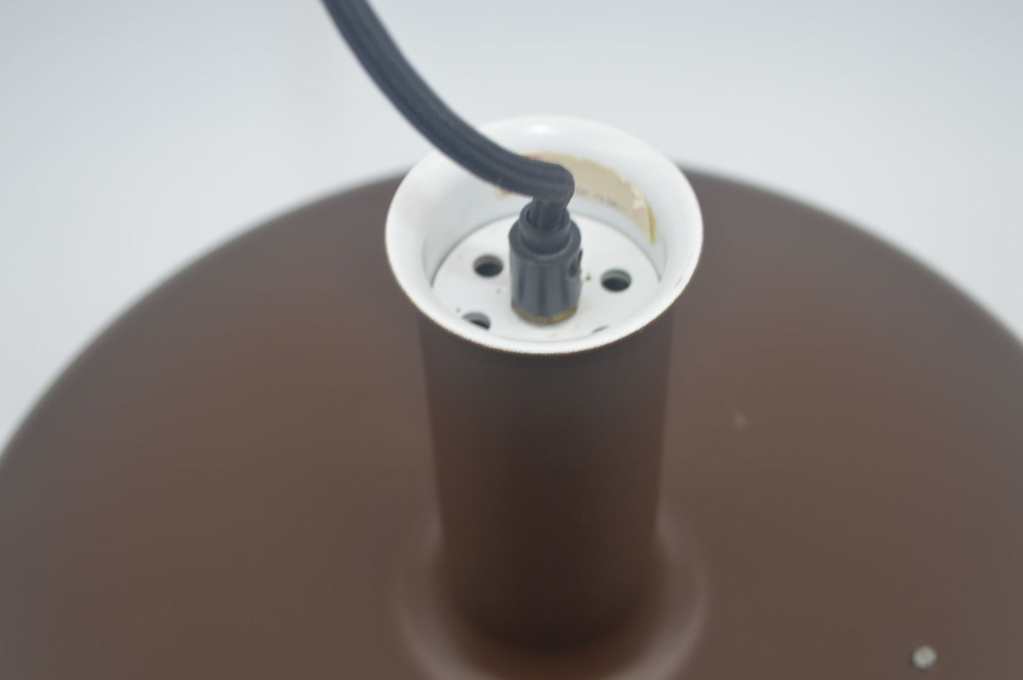 Seltene Fog & Mørup Optima Pendellampe 1970s Hans Due Design dänischer MCM-Designklassiker – seltene braune Vintage Hängelampe