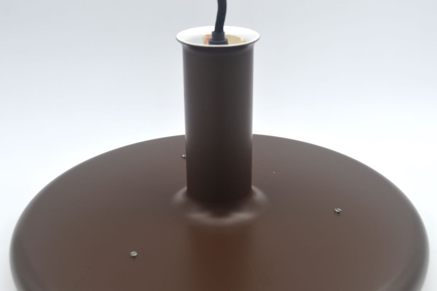 Seltene Fog & Mørup Optima Pendellampe 1970s Hans Due Design dänischer MCM-Designklassiker – seltene braune Vintage Hängelampe