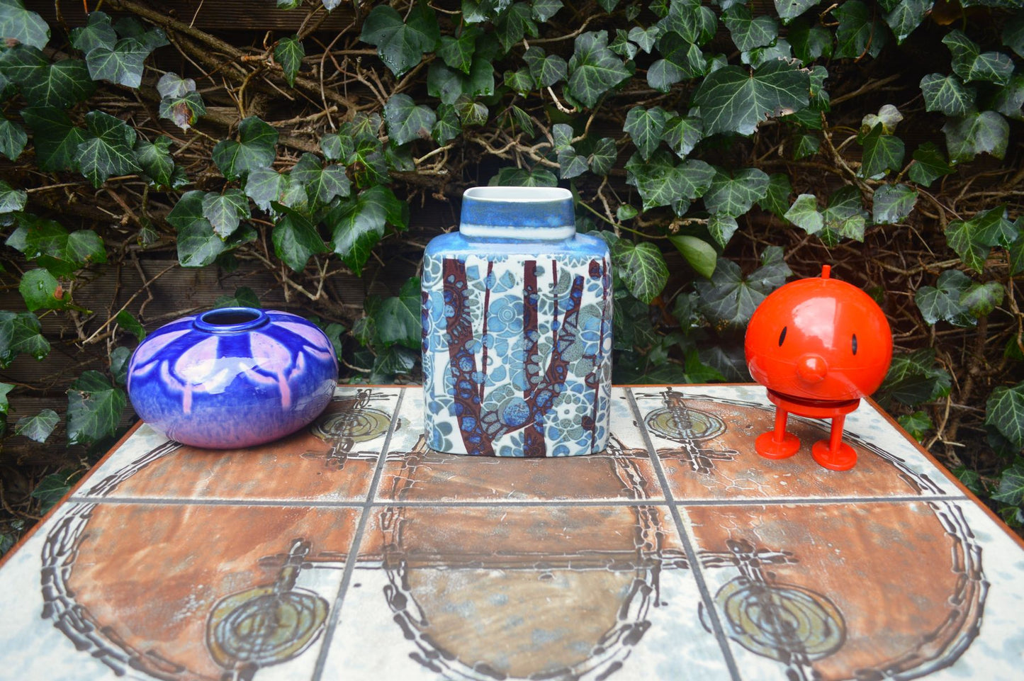 Royal Copenhagen Johanne Gerber Baca Fajance Vase 720/3121 1960s Danish Modern Design