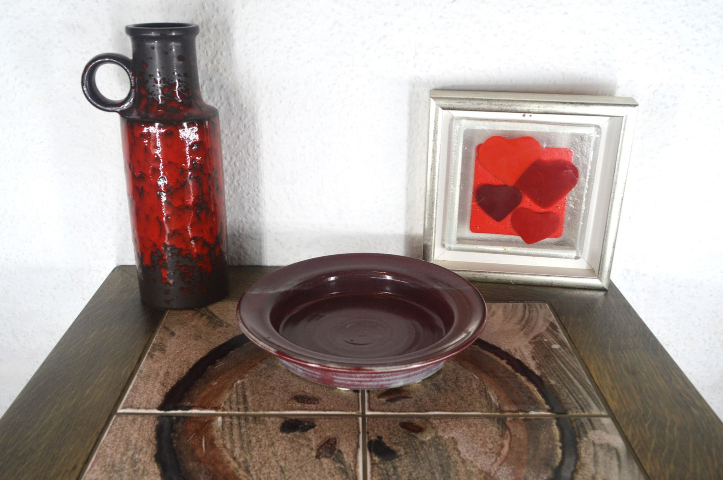 Karsten Nielsen Danmark Frederikshavn Studiokeramik Schale 1980s Mid-Century moderne dänische Fat-Lava Kunst Keramik Danish Design