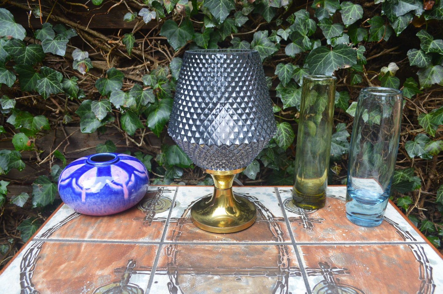 Mid-Century Jablonecke Sklarne Medzilaborce 1970s Design Kristallglas Tischlampe