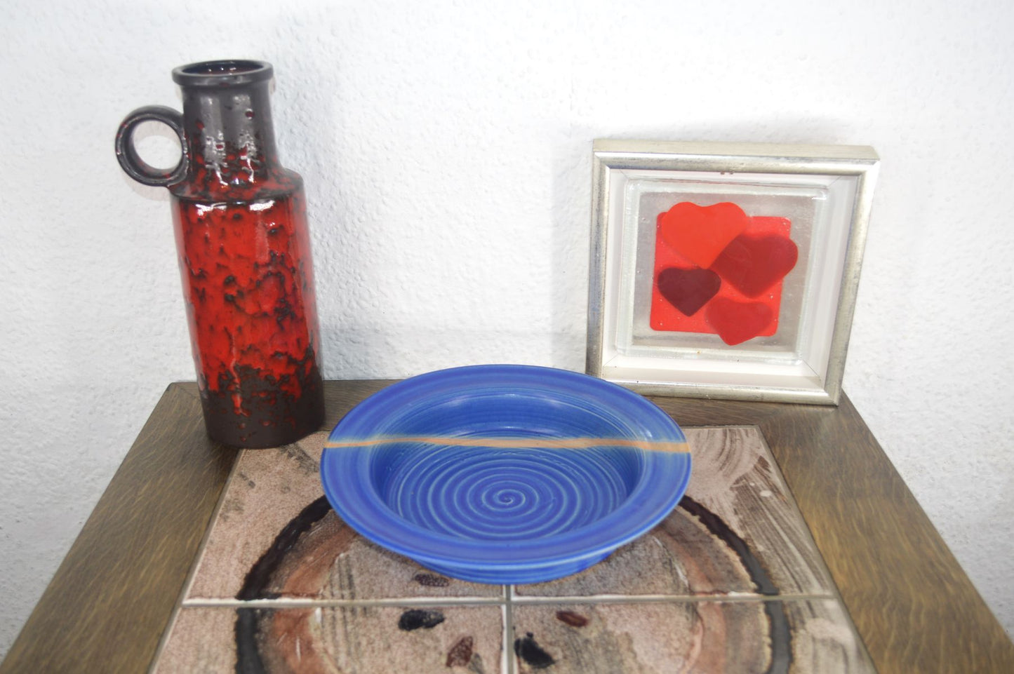 Maritime Karsten Nielsen Denmark Frederikshavn Studiokeramik Schale 1980s Mid-Century moderne dänische Keramik Kunst Danish Design