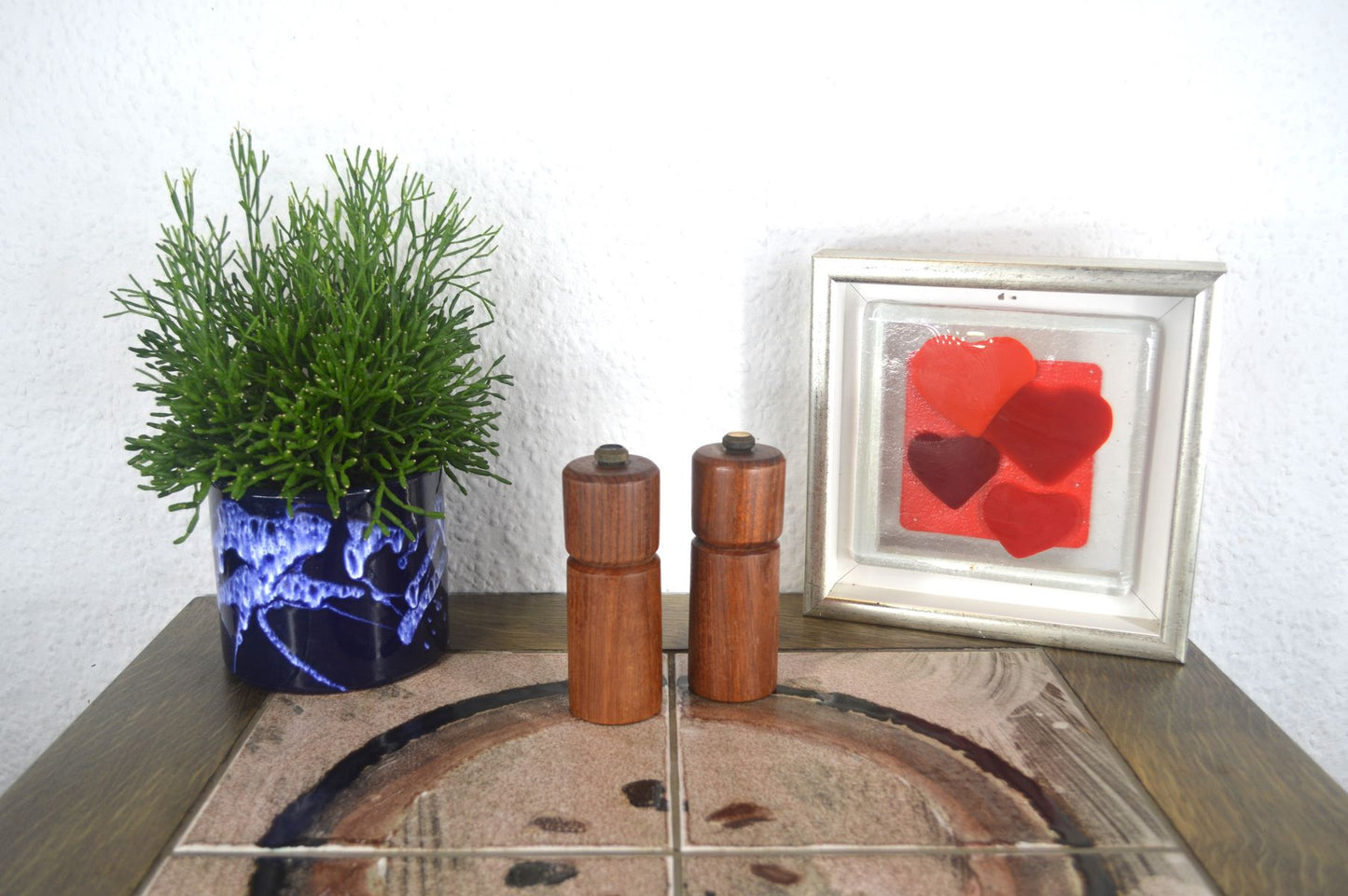 Mid-Century Falle Uldall Dane Wood Denmark Teakholz Salz und Pfeffer Mühlen 1960s Danish Modern Design