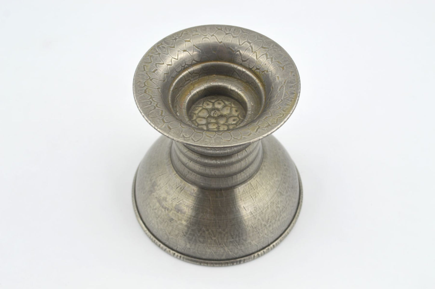 Mid-Century Skanderborg Pewter Candle Holder 1960s Danish Design