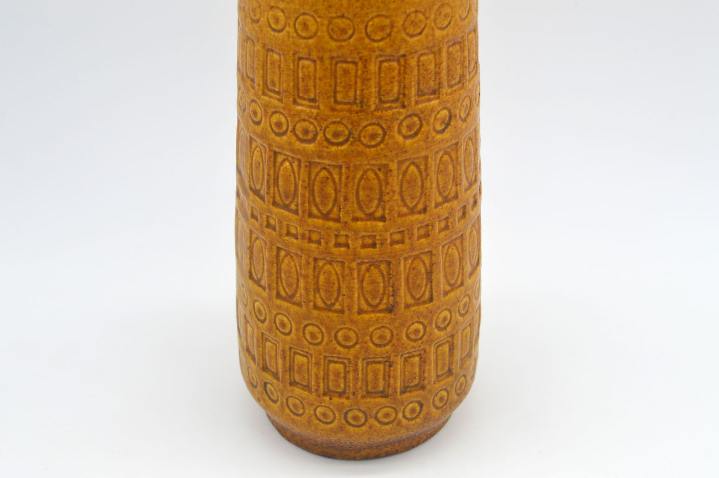 WGP Scheurich Fat-Lava Keramik Vase 260-22 „Inka“ 1960s westdeutsches Mid-Century Modern Design