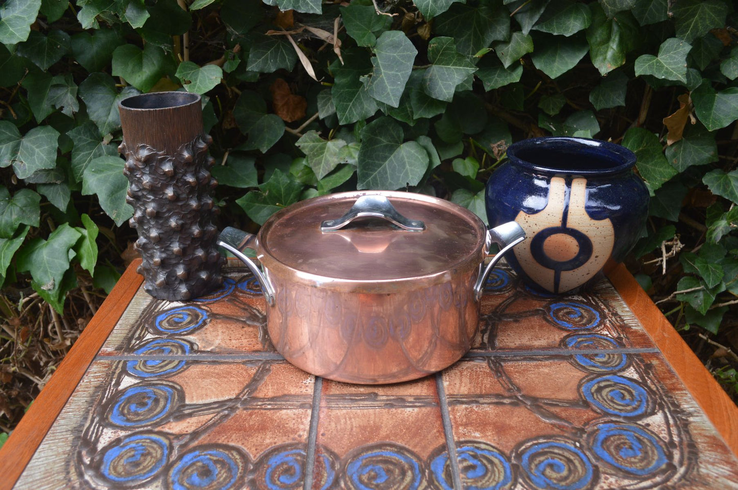 Henning Koppel Taverna Georg Jensen Denmark Design Kuper Topf mit Deckel 1971 Danish MCM Designklassiker, Vintage dänisches Designgeschirr