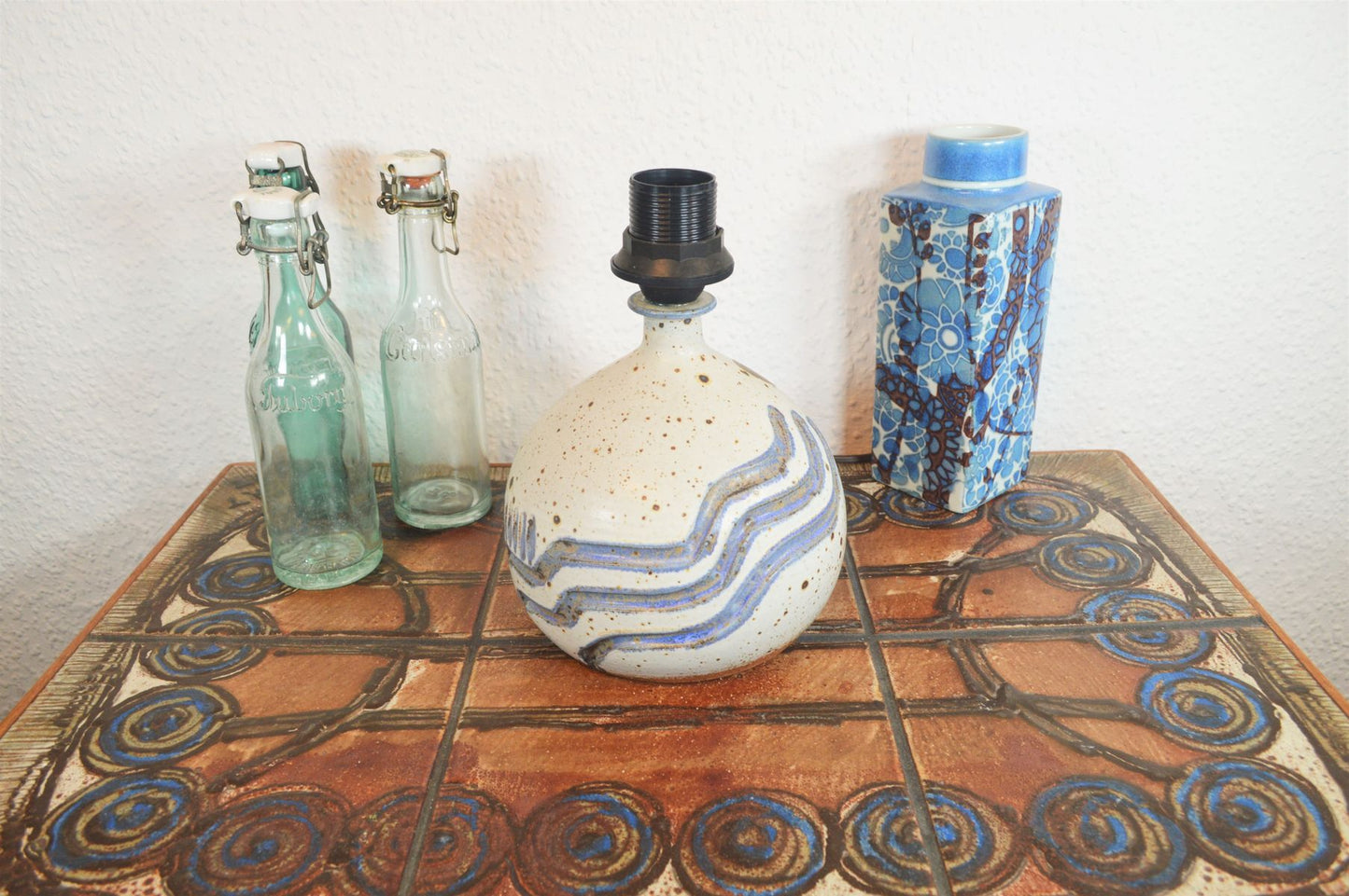 Henning Rasmussen Ting Keramik Følle Studiokeramik Tischlampe 1970s Mid-Century Desing Denmark