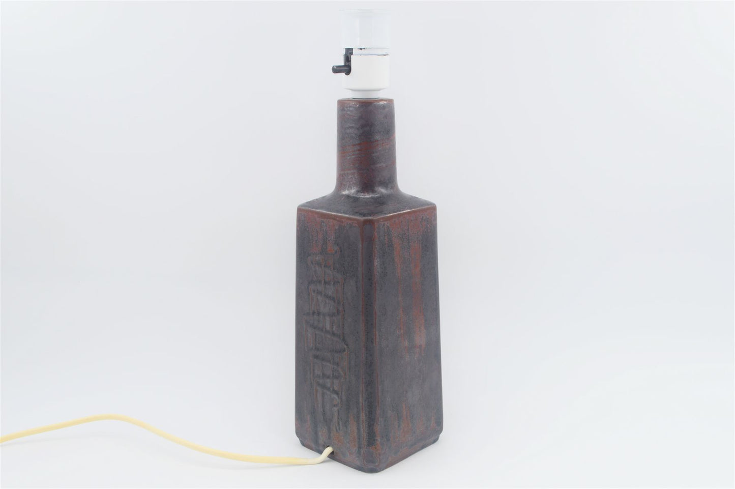 Mid-Century Desiree Stentøj Danmark Kunstkeramik Tischlampe 1970s Danish Modern Design Fat-Lava Studiokeramik