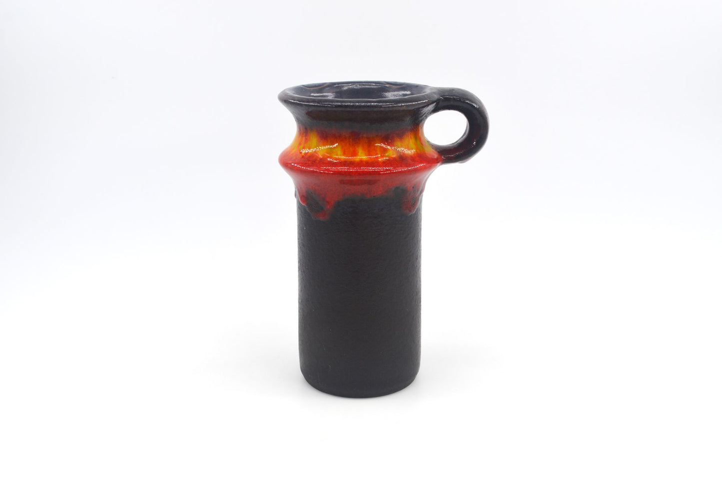 WGP Jasba Keramik Vase 1221 19 Vintage Fat-Lava Glasur Vase 1960s Westgerman Mid-Century Design Vase