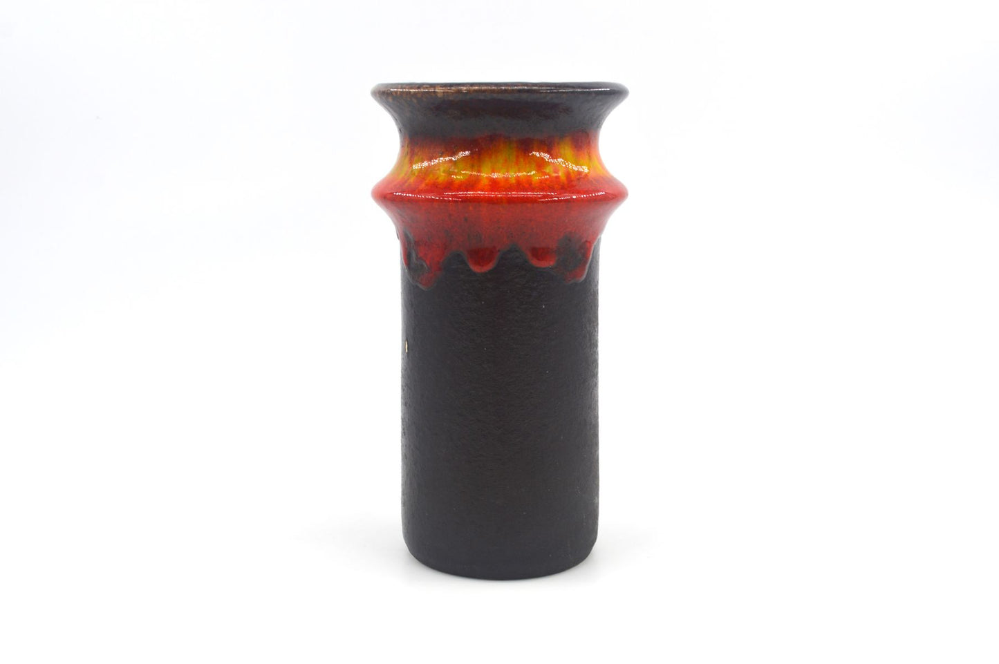 WGP Jasba Keramik Vase 1221 19 Vintage Fat-Lava Glasur Vase 1960s Westgerman Mid-Century Design Vase