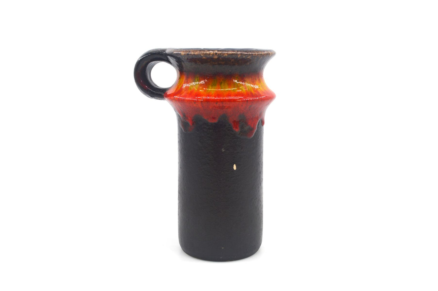 WGP Jasba Keramik Vase 1221 19 Vintage Fat-Lava Glasur Vase 1960s Westgerman Mid-Century Design Vase