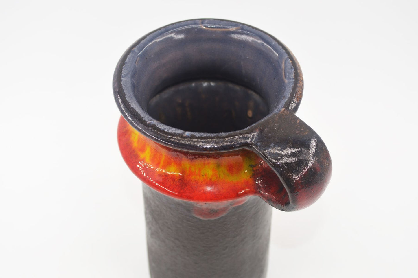 WGP Jasba Keramik Vase 1221 19 Vintage Fat-Lava Glasur Vase 1960s Westgerman Mid-Century Design Vase