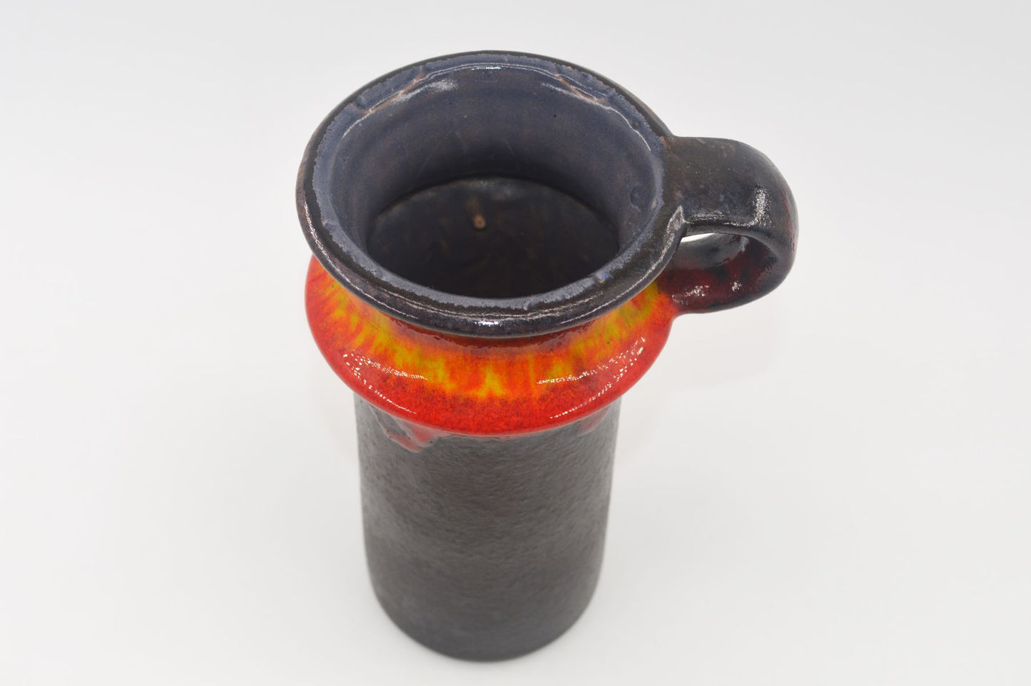 WGP Jasba Keramik Vase 1221 19 Vintage Fat-Lava Glasur Vase 1960s Westgerman Mid-Century Design Vase